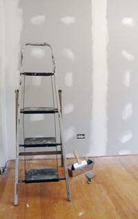 Drywall repair by Absolute Painting & Carpentry.